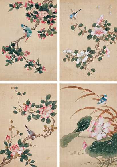 佚名 花鸟 镜心（四开）